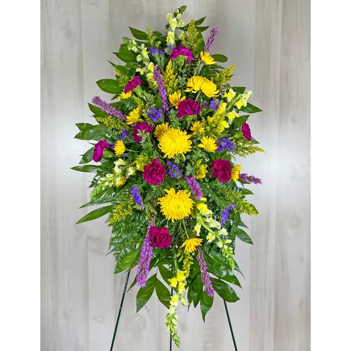 Purple and Yellow Easel Spray