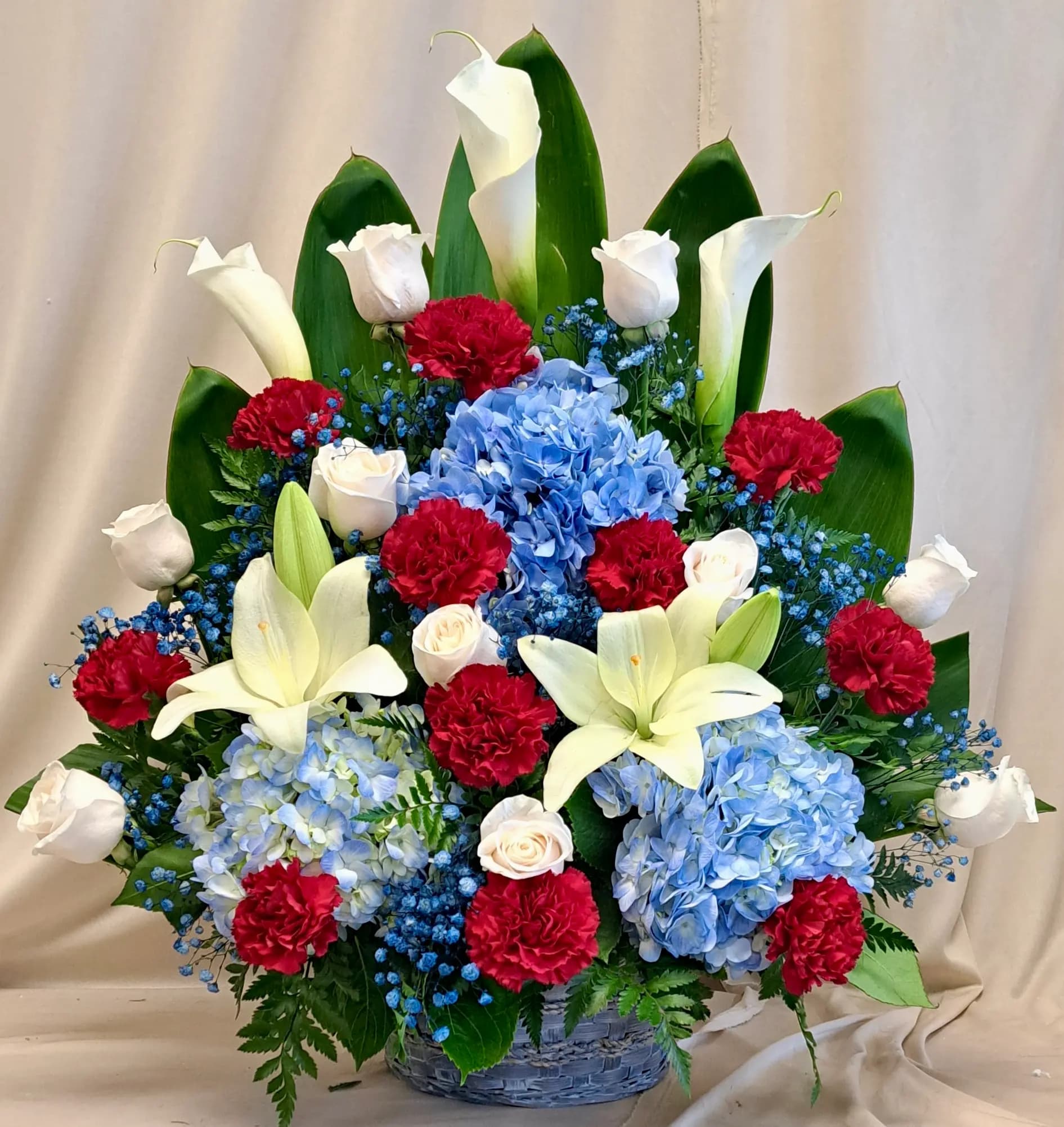 Red White Blue Basket