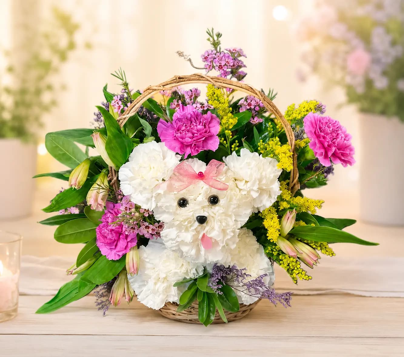 Puppy Love ( In a basket )