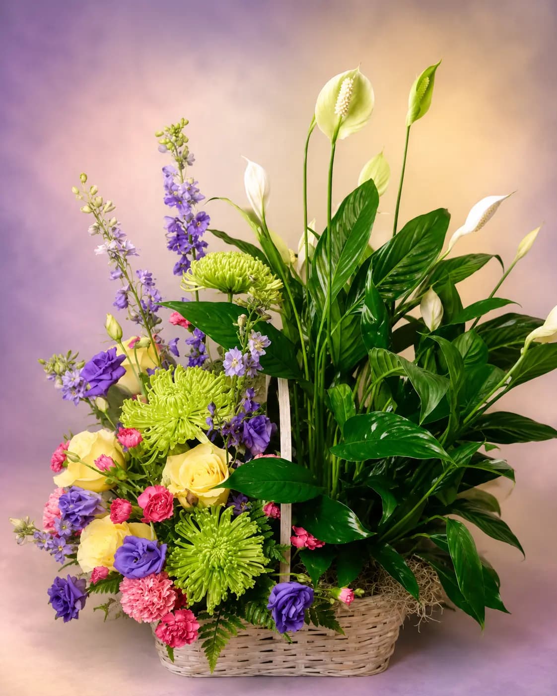 Tranquil Blooms Basket