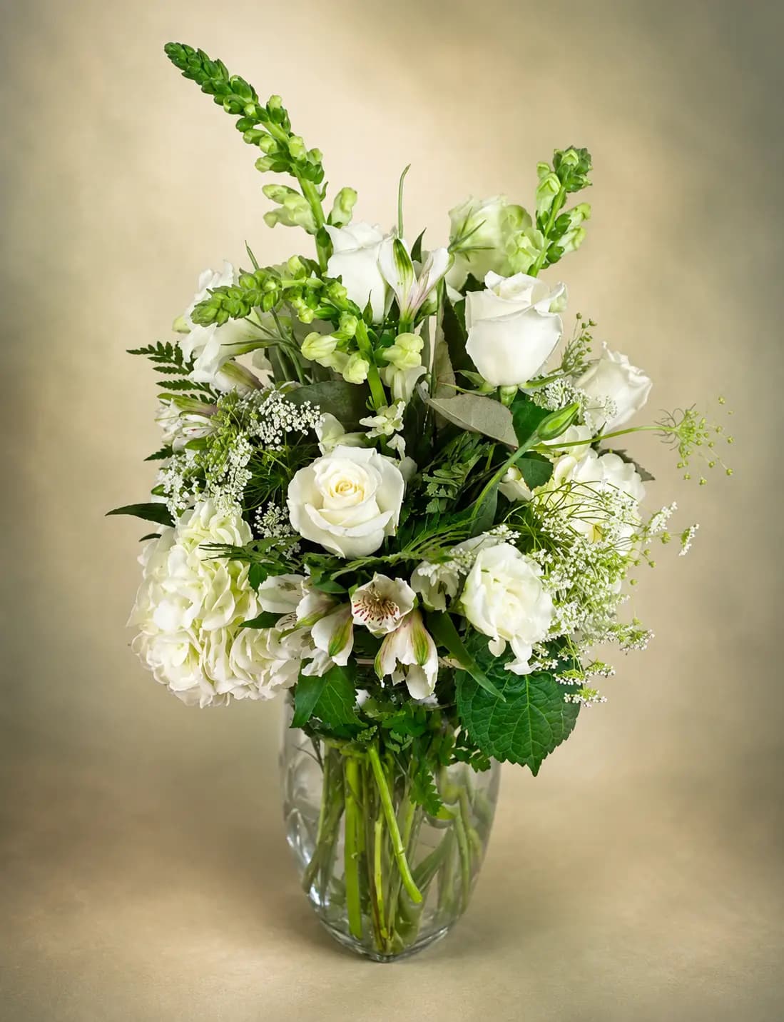 Classic All White Vase