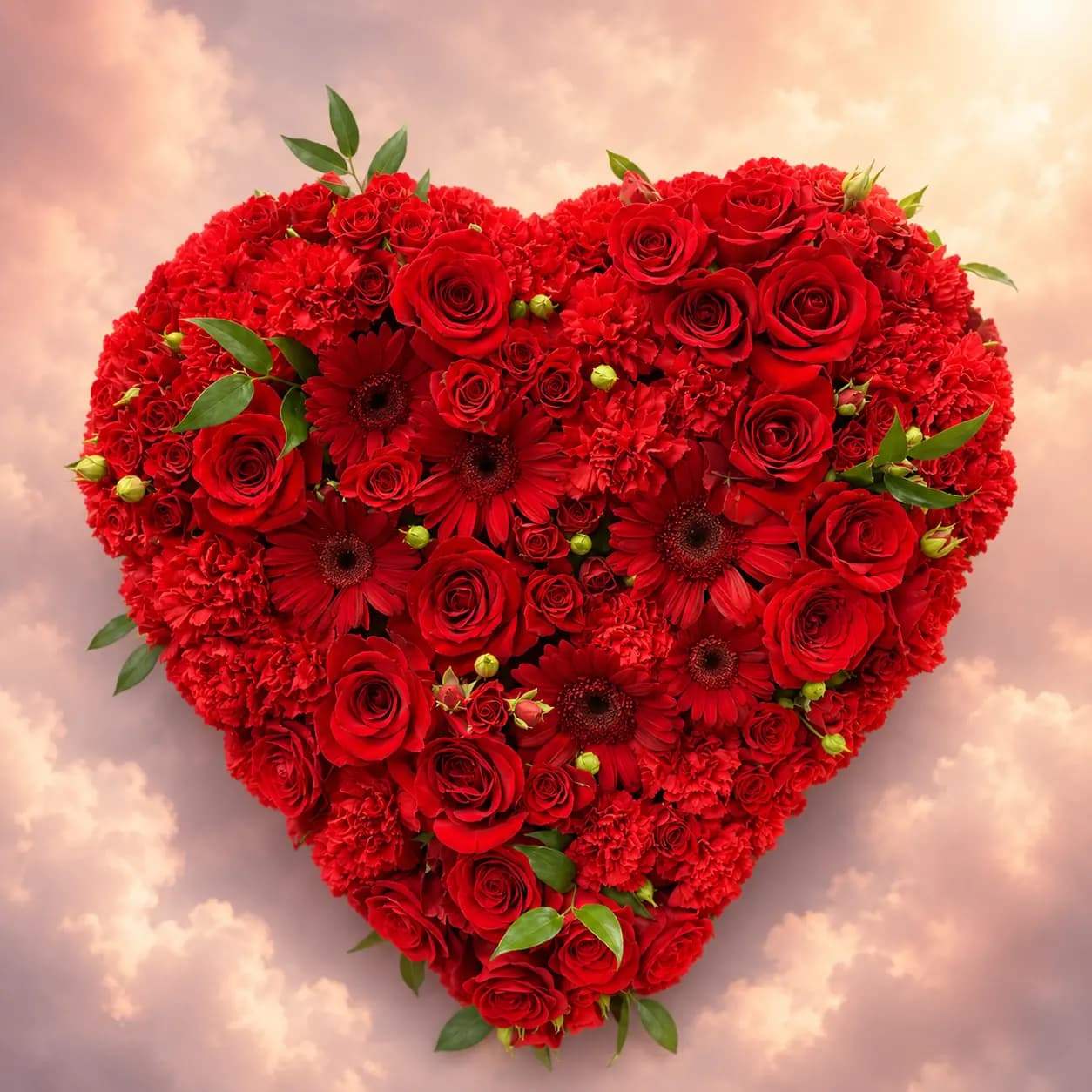 SERENITY HEART STANDING SPRAY
