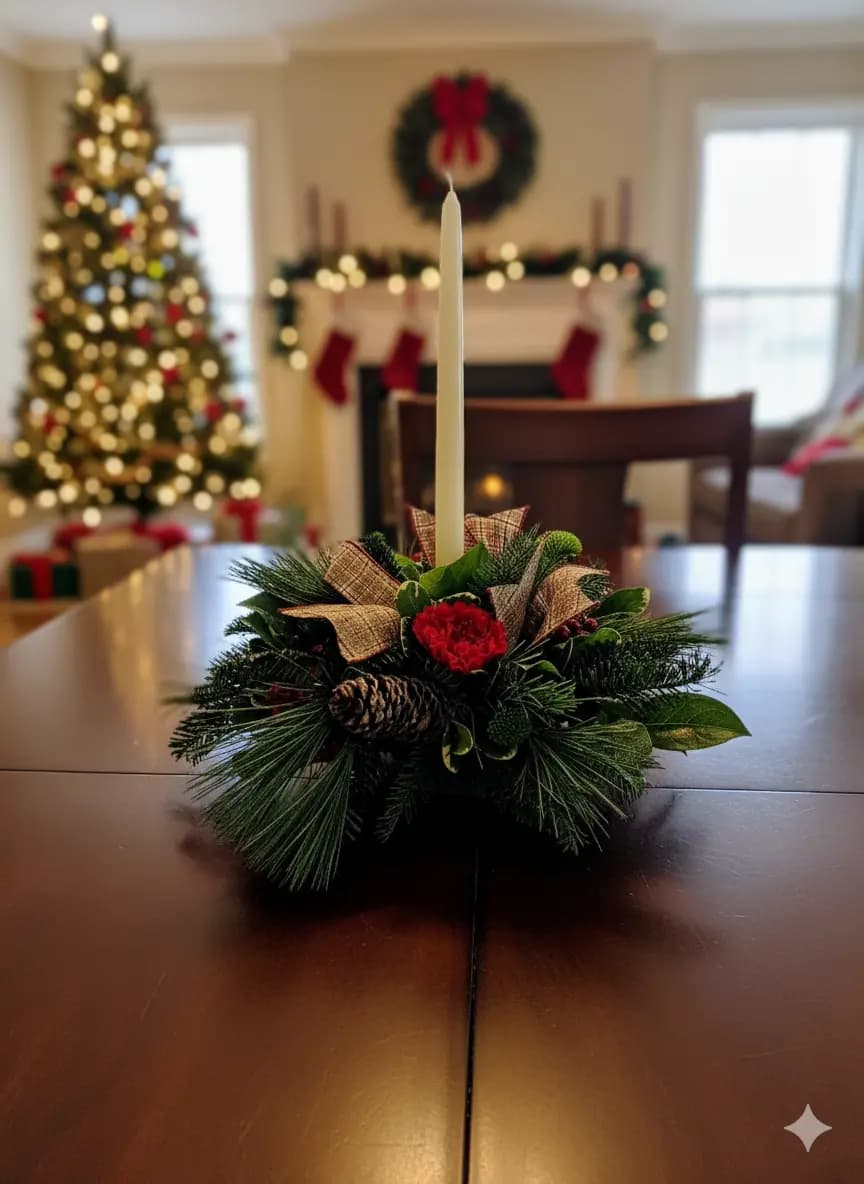 Classic Christmas centerpiece