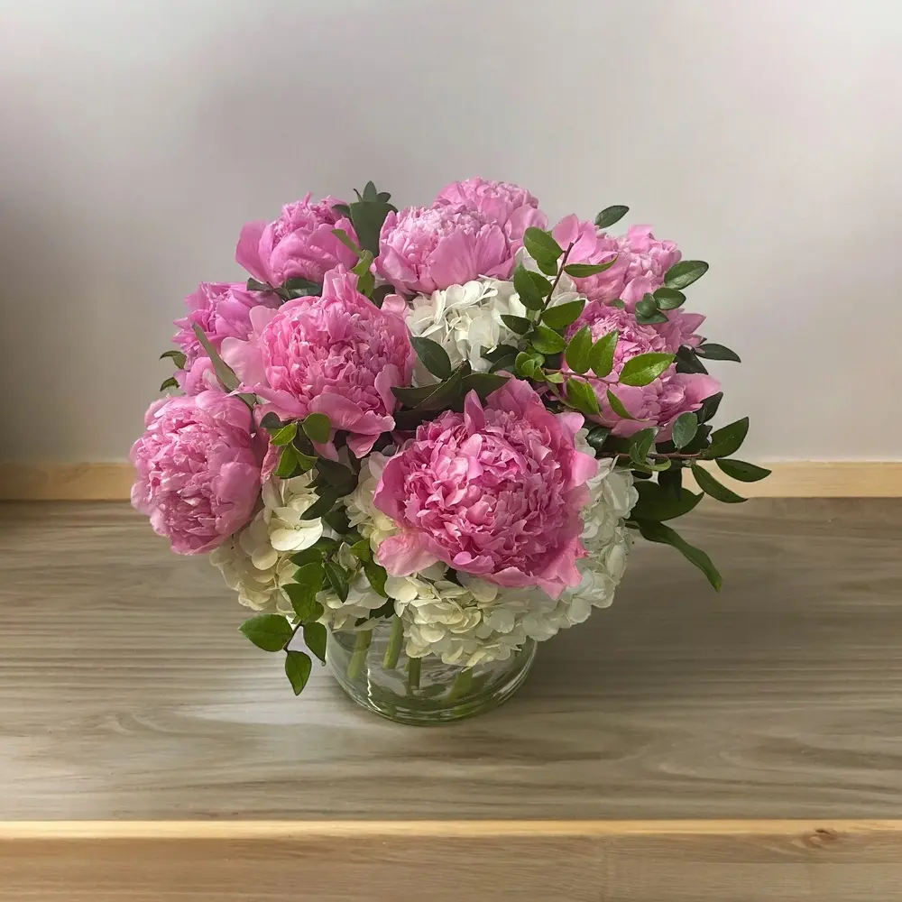 Peony and Hydrangea Arrangement
