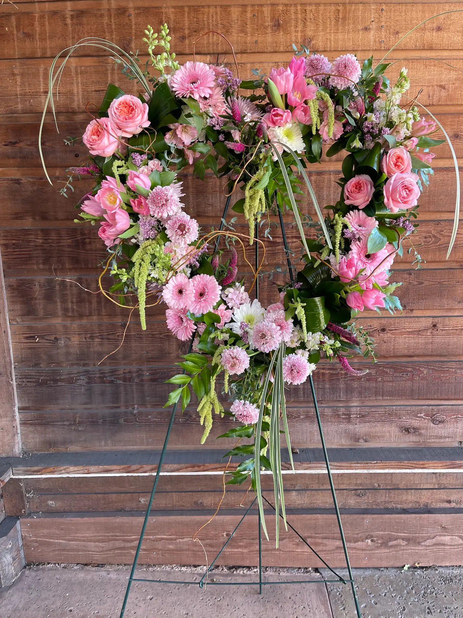 Heart Shape memorial wreath El Cajon